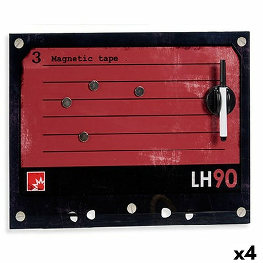 Magnetic board and marker 40 x 30 cm (4 parts)
