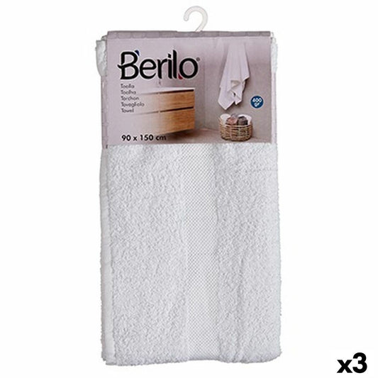 Bath towel 90 x 150 cm White (3 parts)