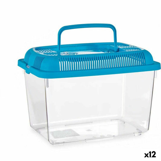 Fish tank with handle Medium Blue Plastic 3 L 17 x 16 x 24 cm (12 parts)