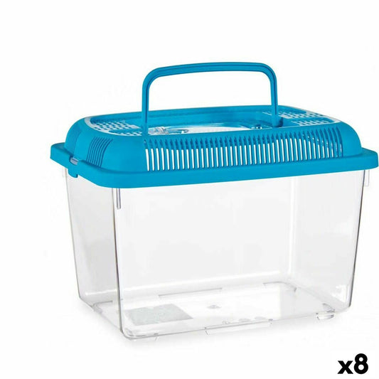 Fish Tank With Handle Large Blue Plastic 7 L 20 x 20 x 30 cm (8 parts)