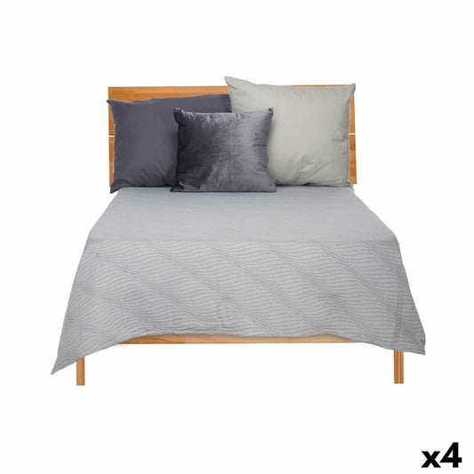Bed cover (blanket) 240 x 260 cm Gray (4 parts)