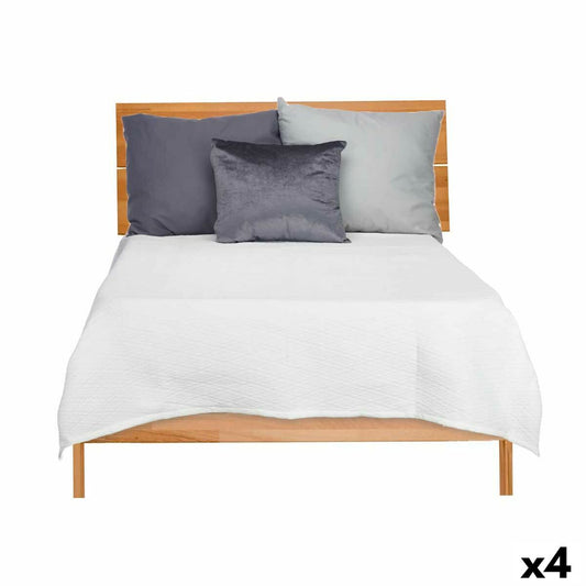Bedspread (blanket) 240 x 260 cm Diagonal White (4 parts)