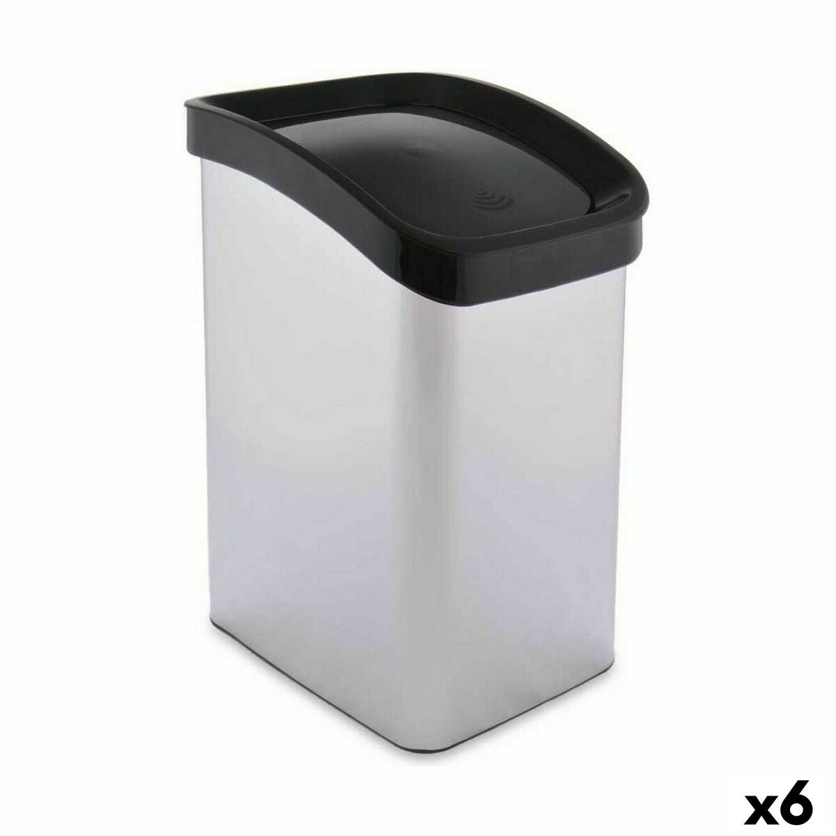 Garbage can Tipper Silver Plastic 12 L (6 parts)