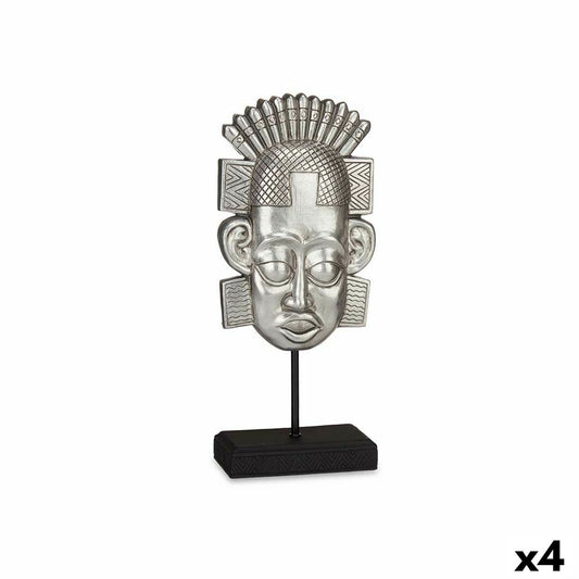 Decorative figure Indian man Silver 17.5 x 36 x 10.5 cm (4 parts)
