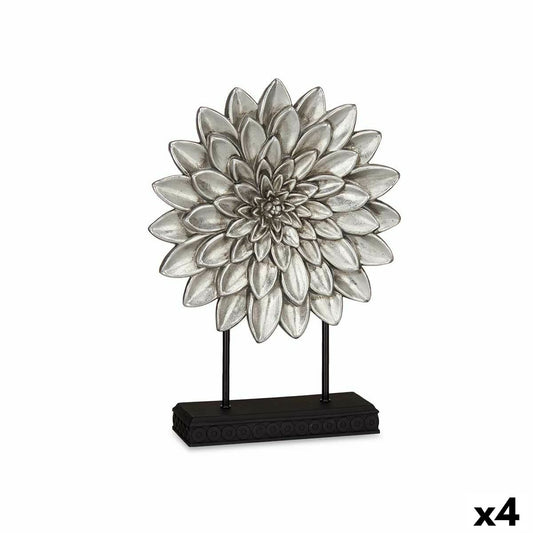 Decorative figure Mandala Silver 29 x 39 x 10 cm (4 parts)