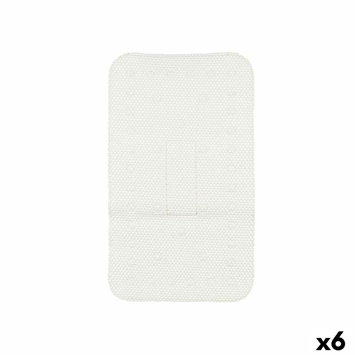 Non-slip shower mat White PVC 69.3 x 40 x 1 cm (6 parts)