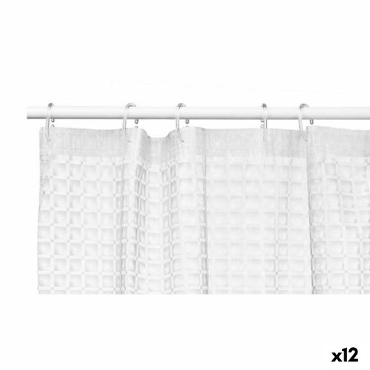 Shower curtain Frames Transparent Polyethylene EVA 180 x 180 cm (12 parts)