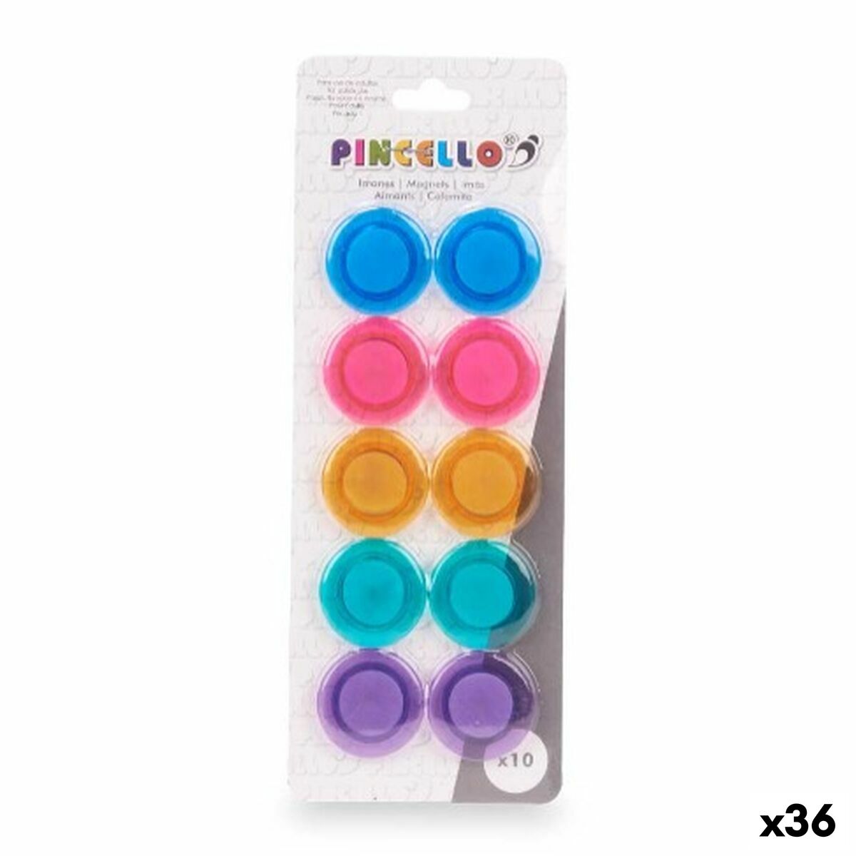 Magnets Medium Multicolor (36 Pieces)